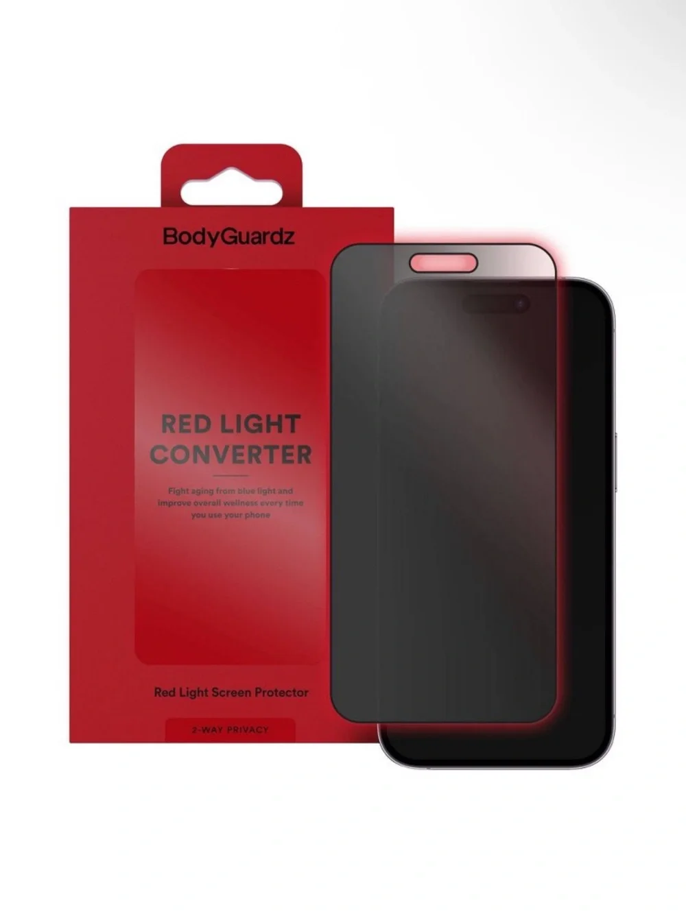 BodyGuardz Red Light Converter iPhone 17 Pro/16 Pro Screen Protector - Privacy